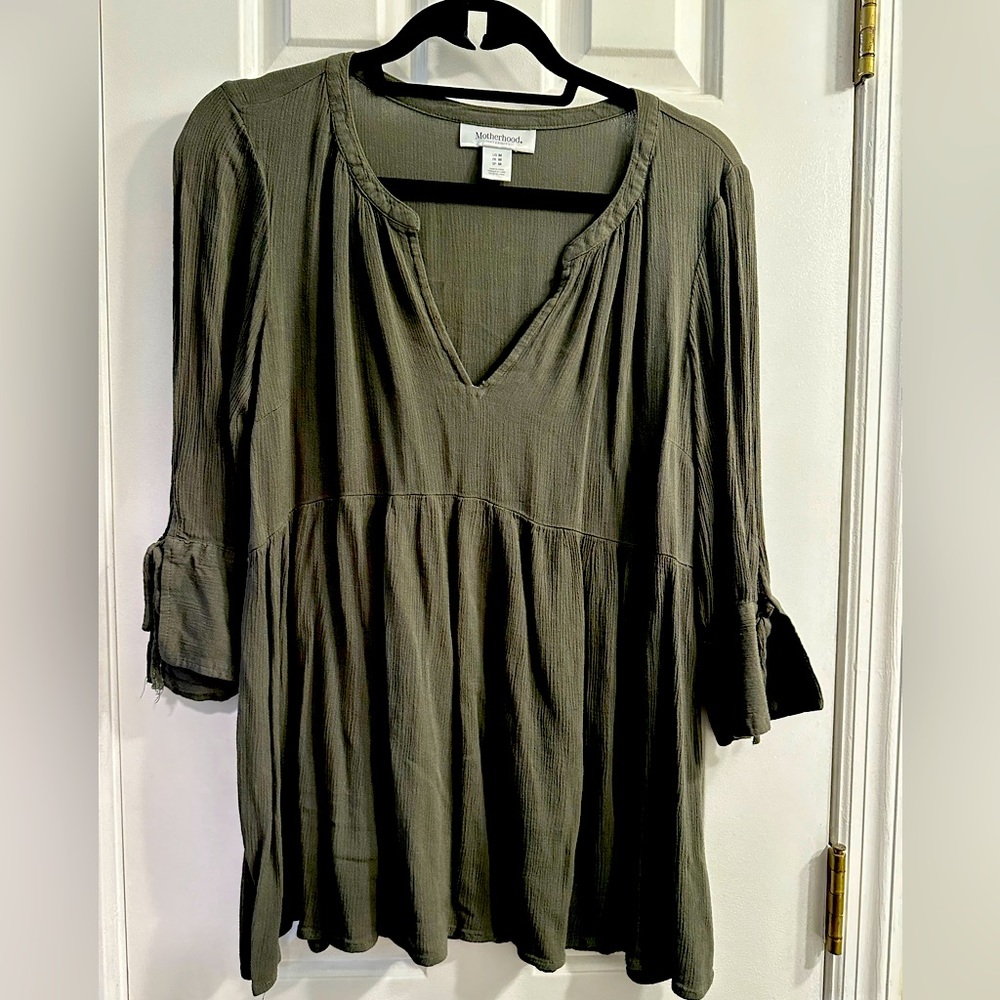 Motherhood Maternity Medium Green Shirt